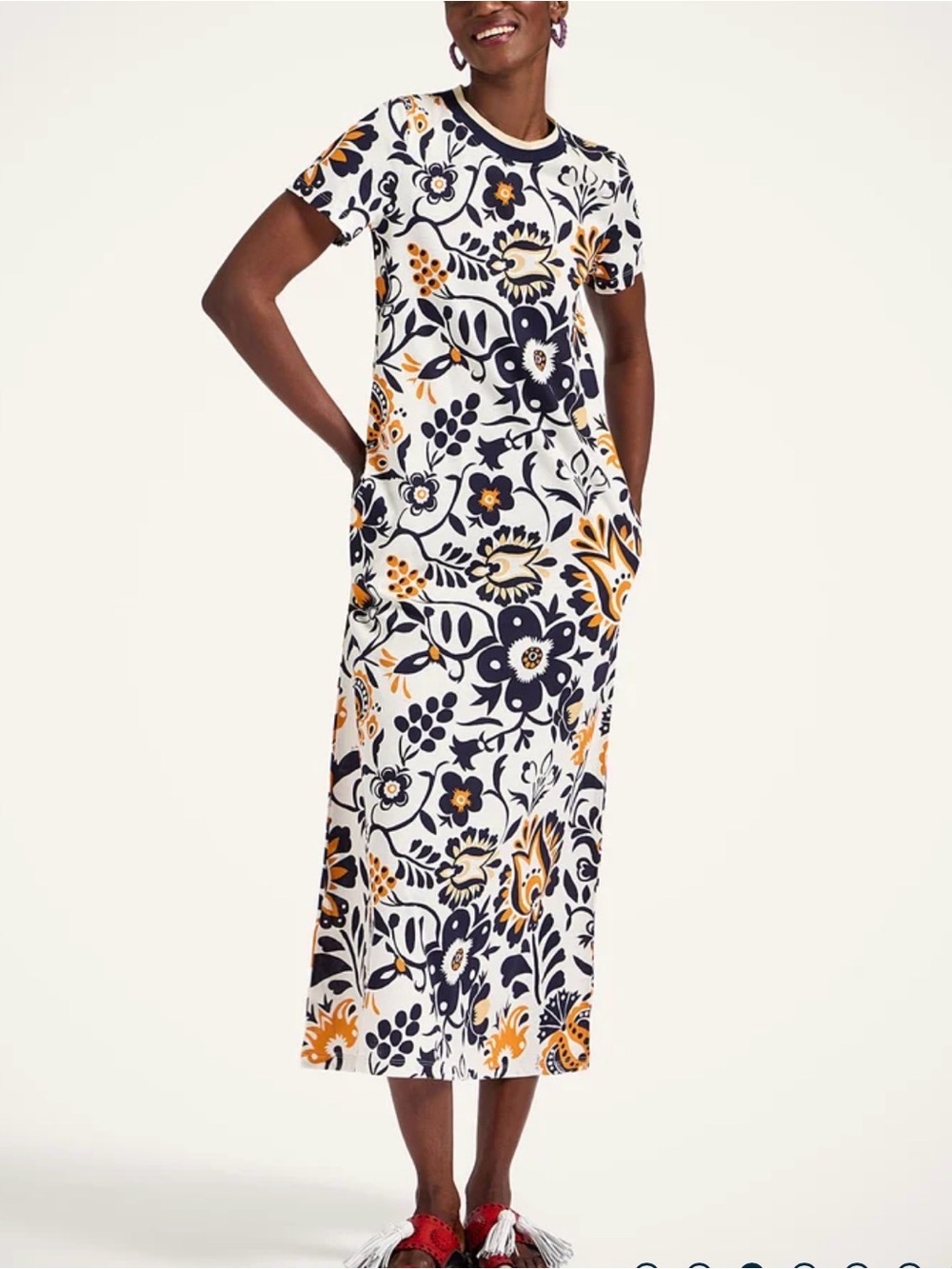 La DoubleJ Selva Print Sporty Swing Dress Medium NWT Italy